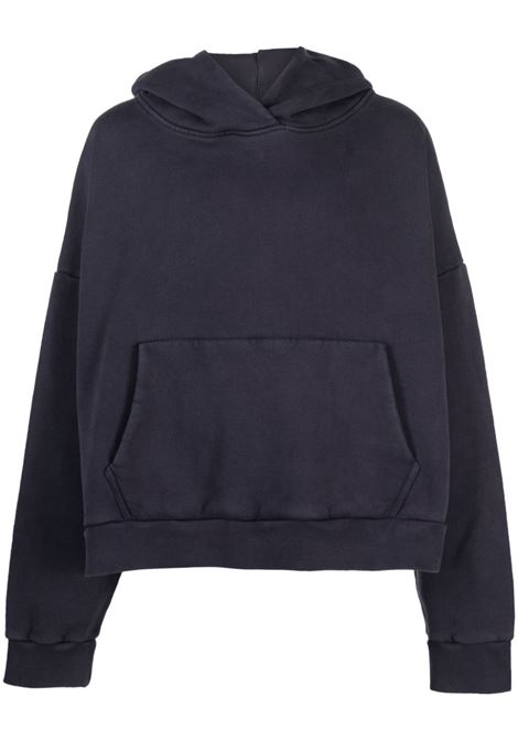 Black drop-shoulder sweatshirt - unisex